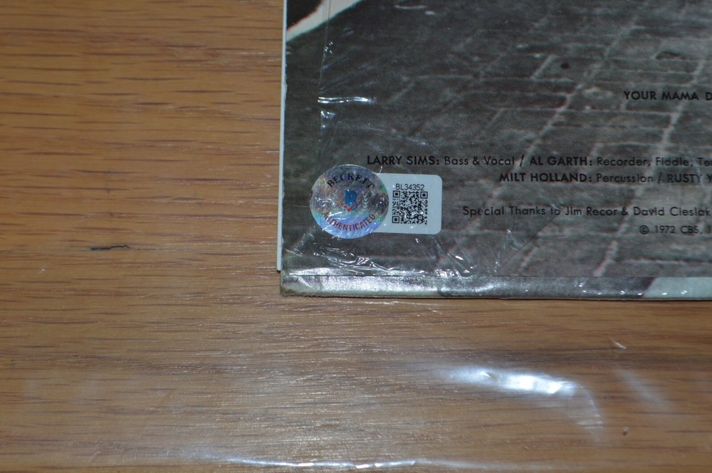 Kenny Loggins / Jim Messina Signed "Self Titled" Original LP Cover Beckett COA