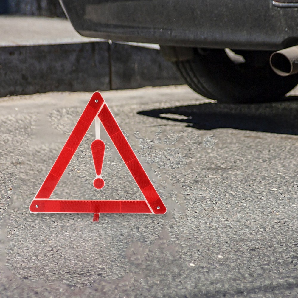 2PCS Reflective Warning Sign Foldable Triangle Car Hazard Breakdown Car Motor