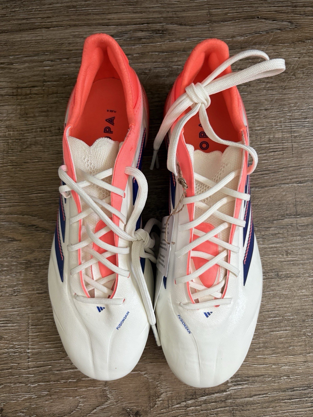 Adidas Copa Pure 3 Elite Soccer Cleat White Blue Men’s Sz 6.5 JH8728