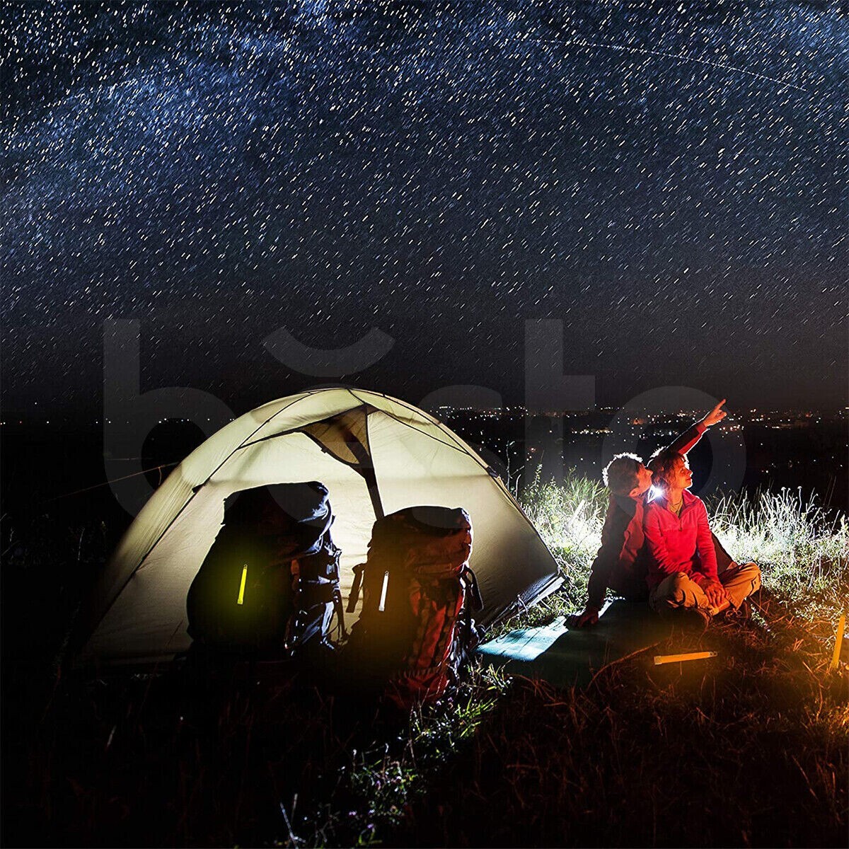 32 x Glow Sticks Party Pack Color Party Favors Safety Light 6 Inch Long