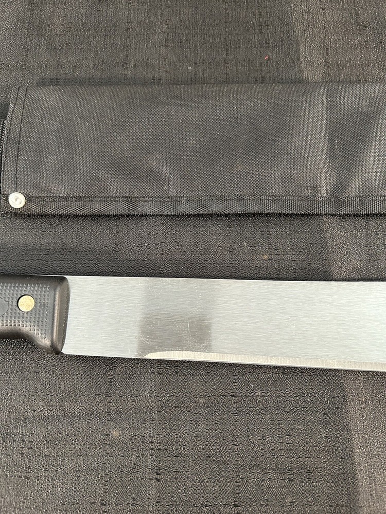 OZARK TRAIL 18" MACHETE +SHEATH NON-SLIP PLASTIC GRIP