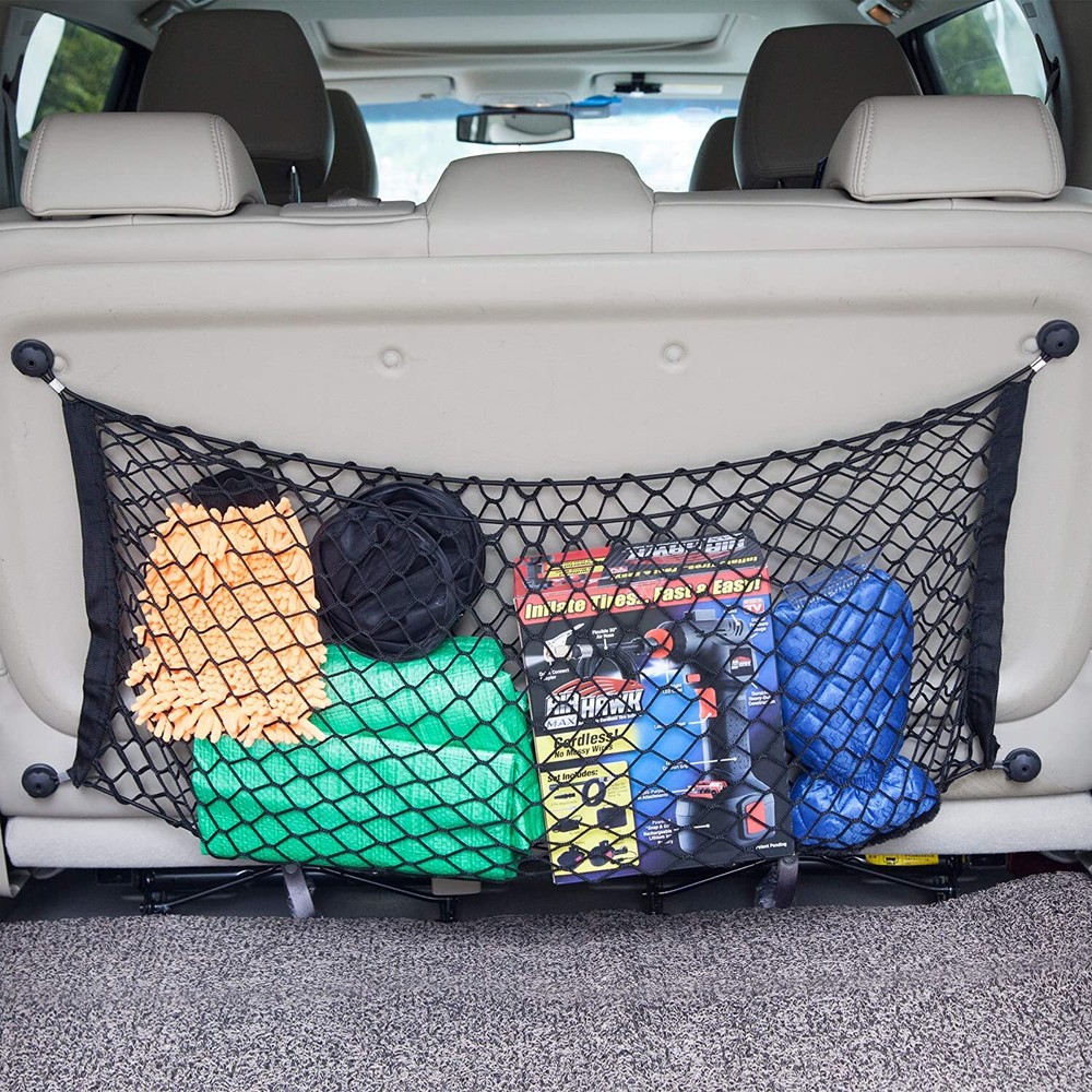 Rear Trunk Envelope Style Mesh Web Cargo Net for DODGE CHALLENGER 2008-2022
