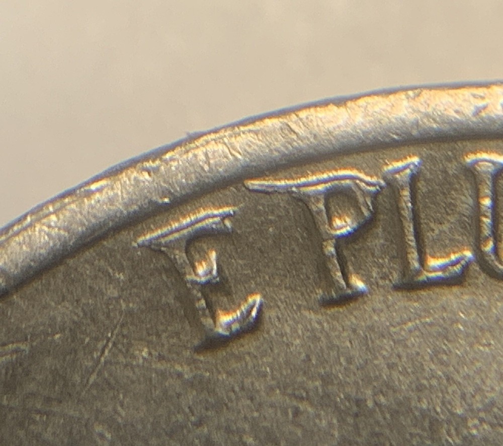 1988 P Jefferson Nickel With Die Break On Reverse