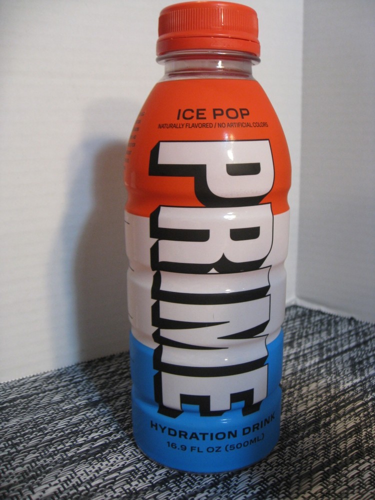 Prime Hydration Drink Beverage By Logan Paul - EMPTY Bottle - Ice Pop - 2022