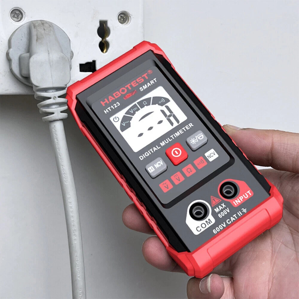 HT123 Digital Multimeter AC DC Voltmeter Ammeter Ohmmeter Volt Tester Meters