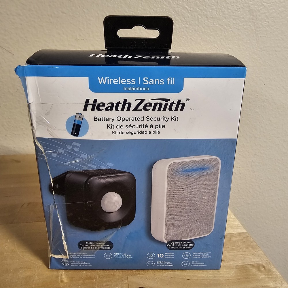 Heath Zenith Wireless Battery Operated Motion Sensor Security Kit (23ZN32) NIB