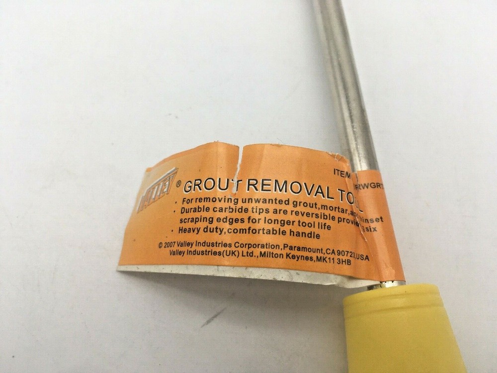 Grout Removal Tool Carbide Tipped Plastic Soft-Touch Handle