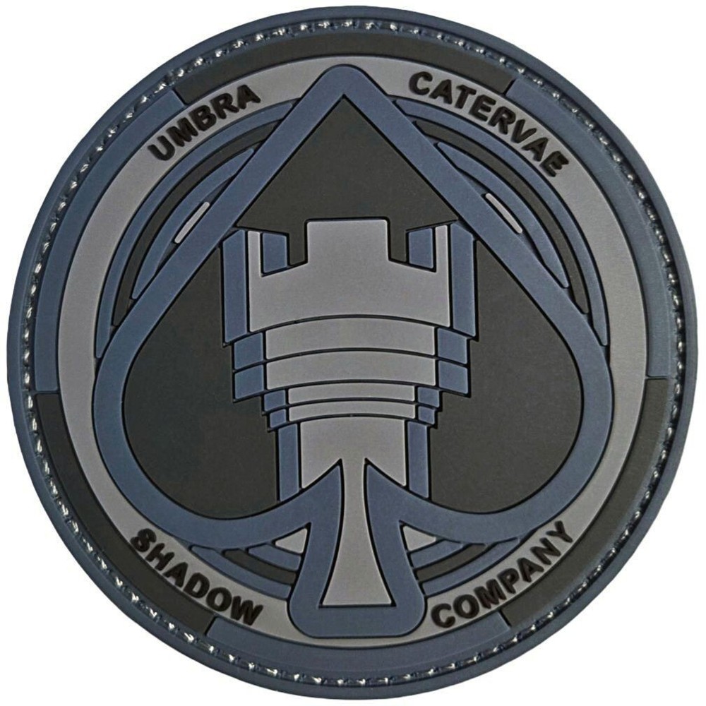 Shadow Company Umbra Catervae PVC Rubber Patch | 2PC HOOK BACKING 3"x3"