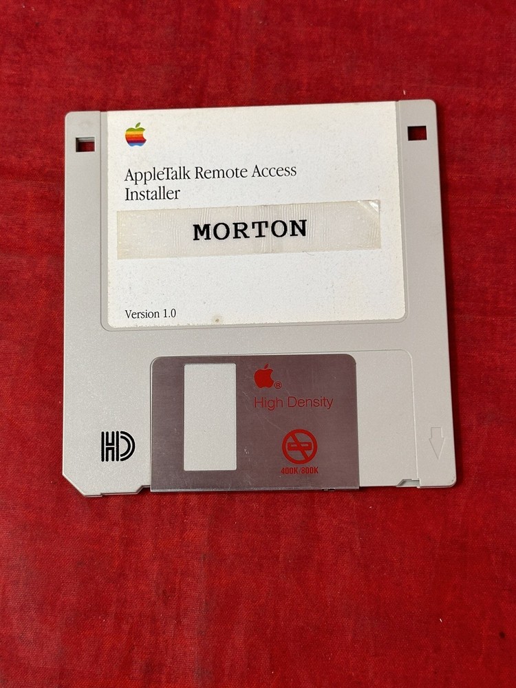 Apple Talk Remote Access Installer Version 1.0 1.44MB Disk 690-6063-A 1991 VTG