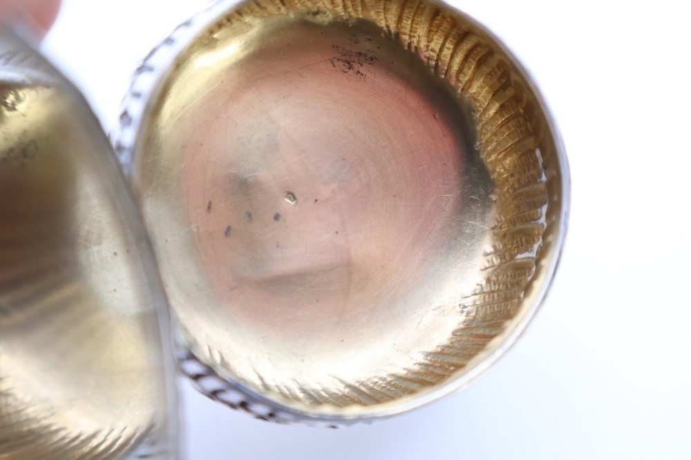 Vintage Continental Silver Compact Pot