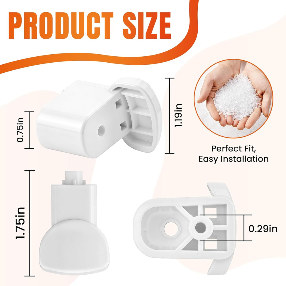 Upgraded 2 Pack WB06X10943 Handle Support Microwave Replacement Part by Exact F
