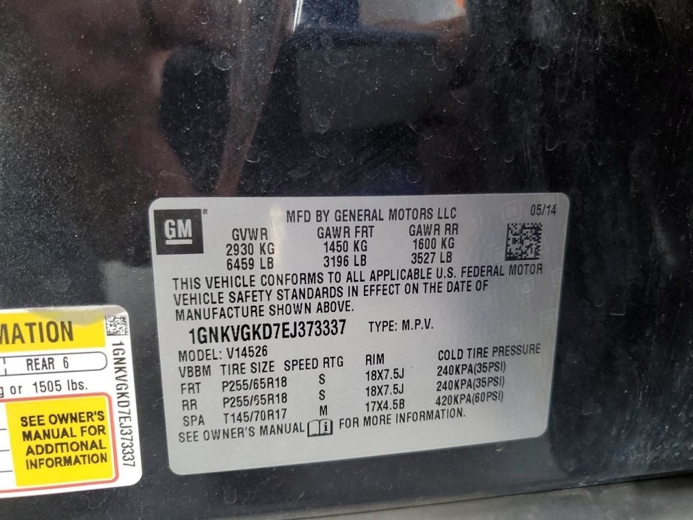 Temperature Control Front Manual Temperature Control Fits 13-17 TRAVERSE 2542778