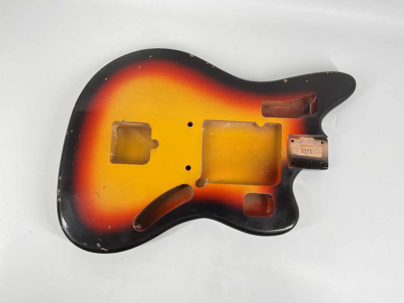 MJT Official Custom Vintage Aged Nitro Guitar Body Mark Jenny VTJG 3-Tone Burst