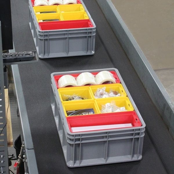 Akro-Mils 38358Gry Solid & Stackable Straight Wall Storage Container, 11.2 Gal,