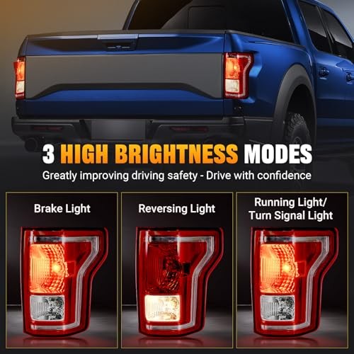 Tail Lights Assembly Compatible with 2015 2016 2015-2017 Right Passenger Side