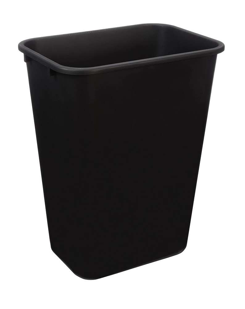 Rectangular Commercial Office Wastebasket, Easy to Clean, Space-Saving, 10 Gallo