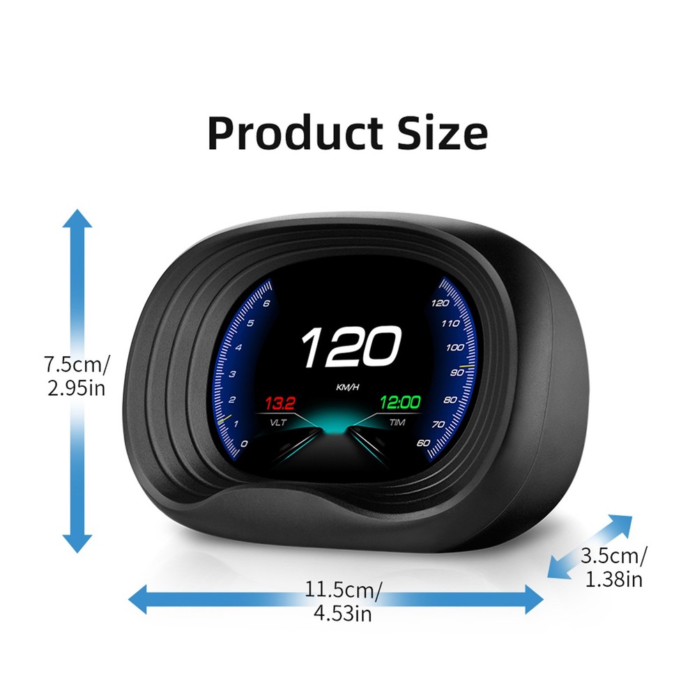 Digital OBDII Speedometer Car With OBD Interface Speed Volt JXPJ
