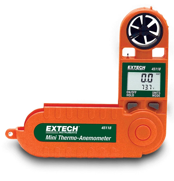 Extech Instruments Mini Thermo-Anemometer 45118 Water Resistant