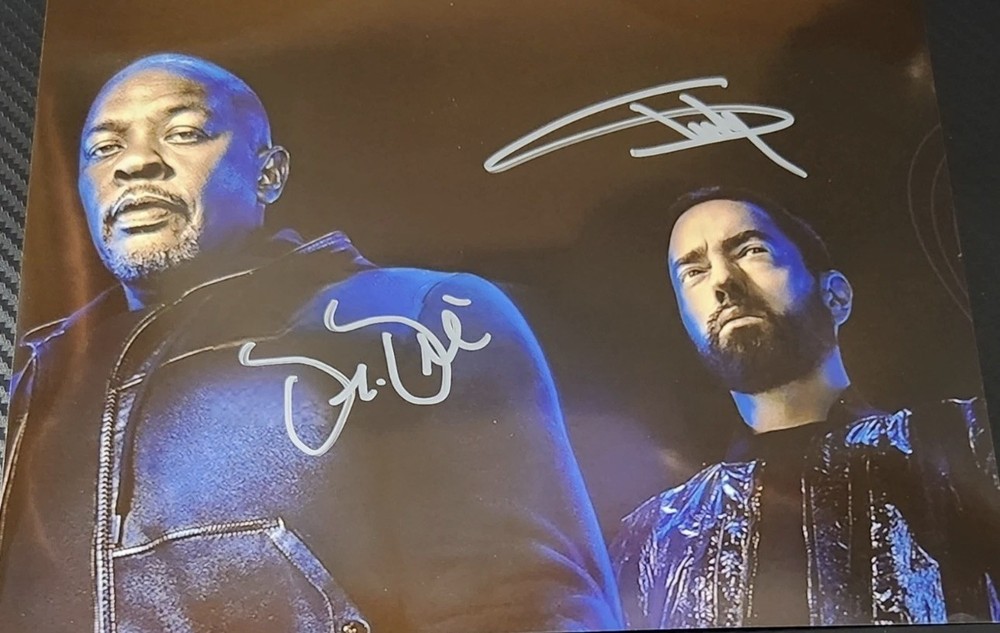 Eminem Dr Dre Signed 8x10 with COA
