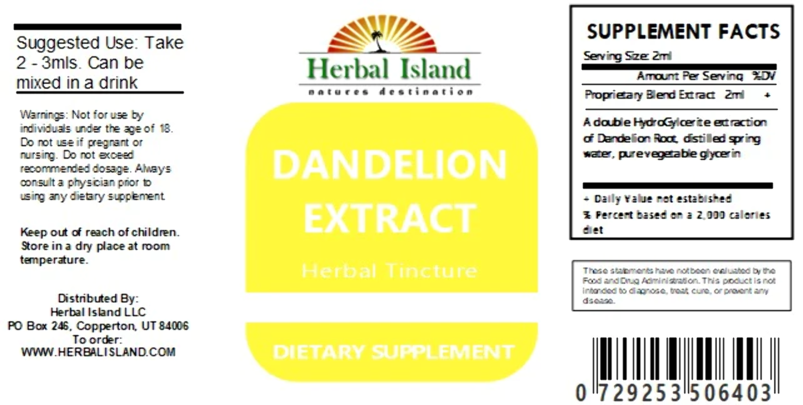 Dandelion Root Tincture