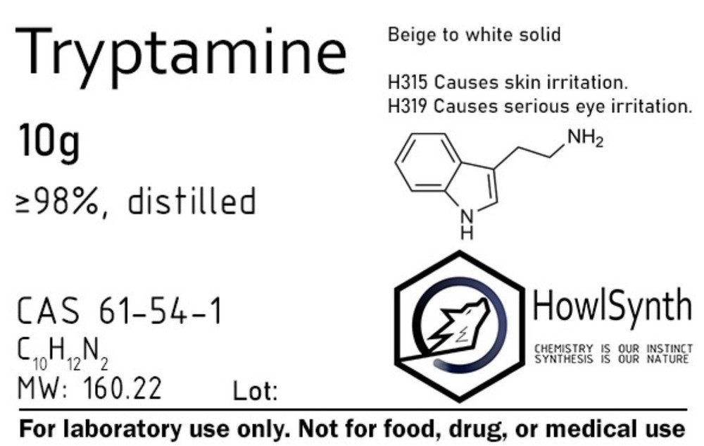 Tryptamine 10g ≥98%, HowlSynth Reagent