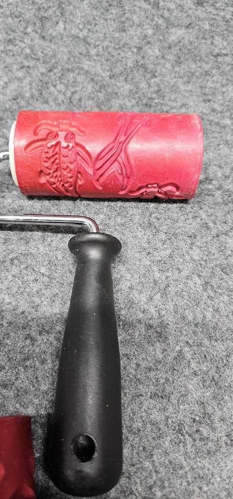 Decorative Paint Roller Pattern Embossed Texture Painting Tools for Wall Rubber