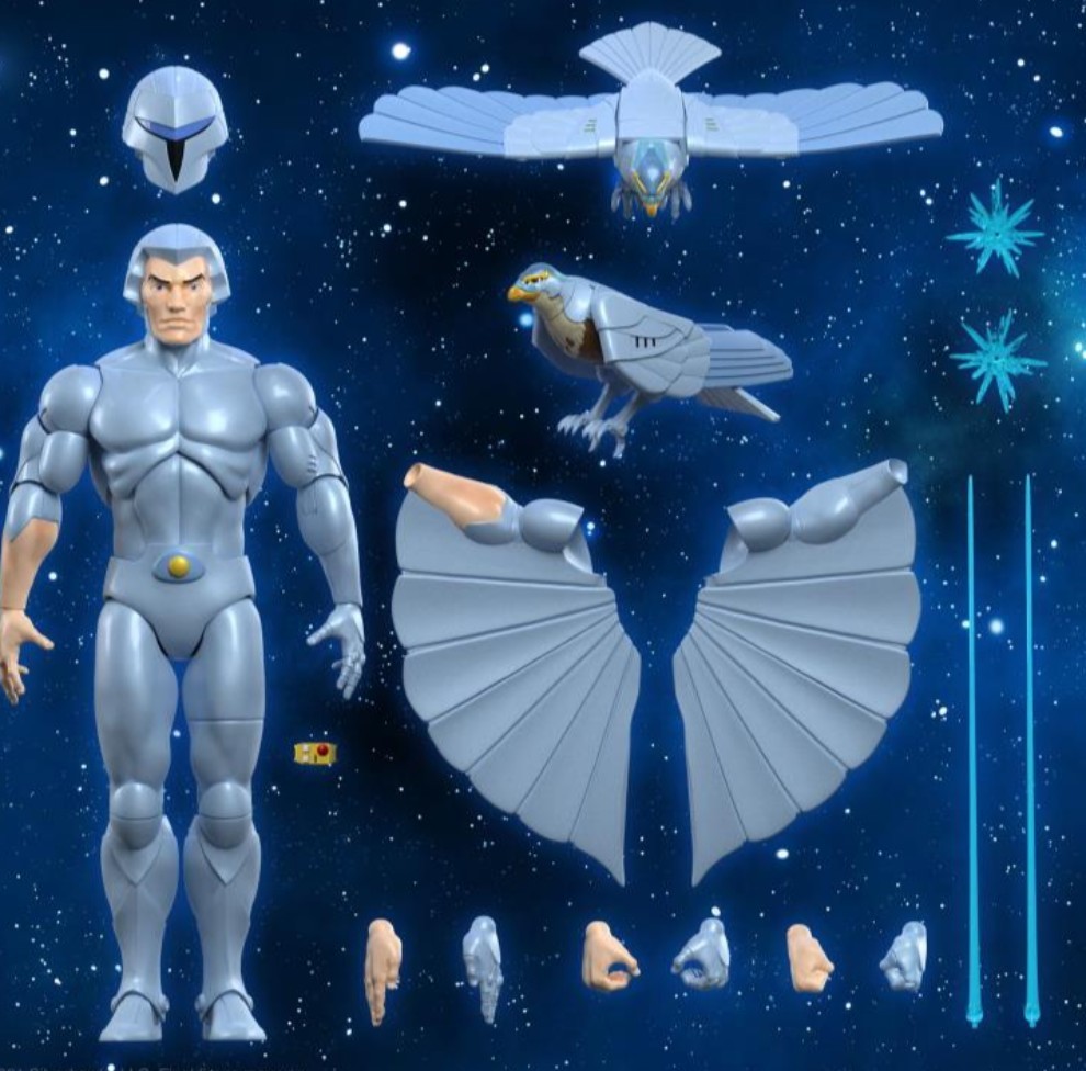 🇺🇸 Super7 ULTIMATES! SilverHawks 2X Mon*Star Figures + Throne + Quicksilver!