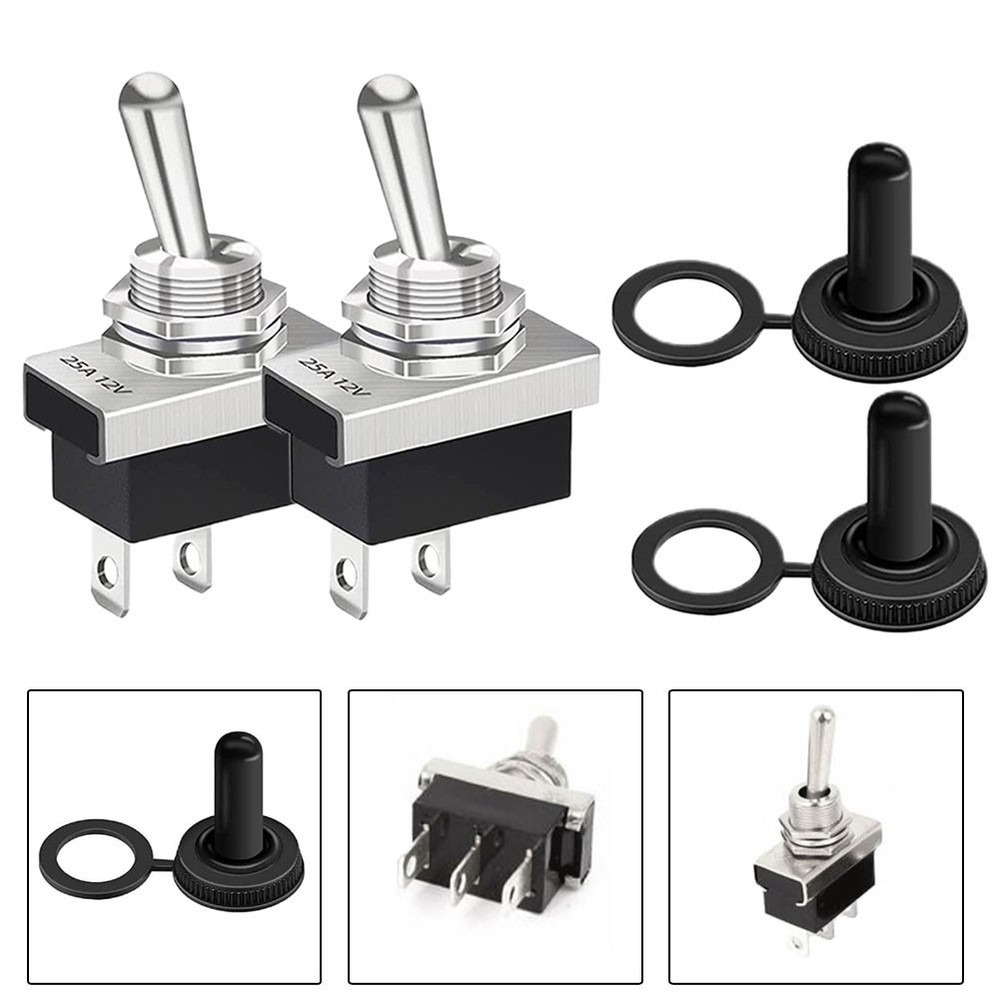 T-oggle Switch With Waterproof Cap -25??~+85?? 2Pcs Button Type KN3D-101 On/Off
