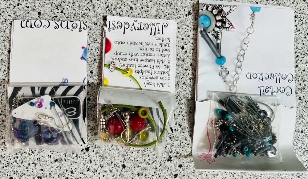 Earrings Kit Jillery Designs New in Pkg 3 Kits