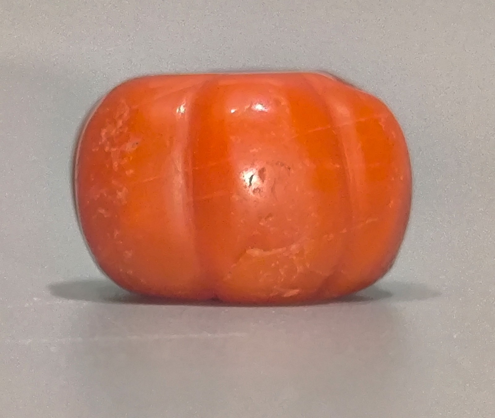 Tibet Vintage Old Noble Buddhist Jewelry Gem Nanhong Red Agage Melon Bead Amulet