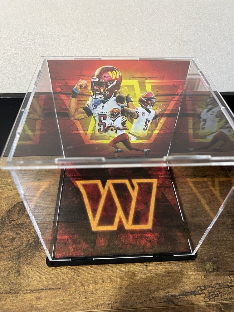 Jayden Daniels Custom Mini Helmet Display or Card Display - Commanders