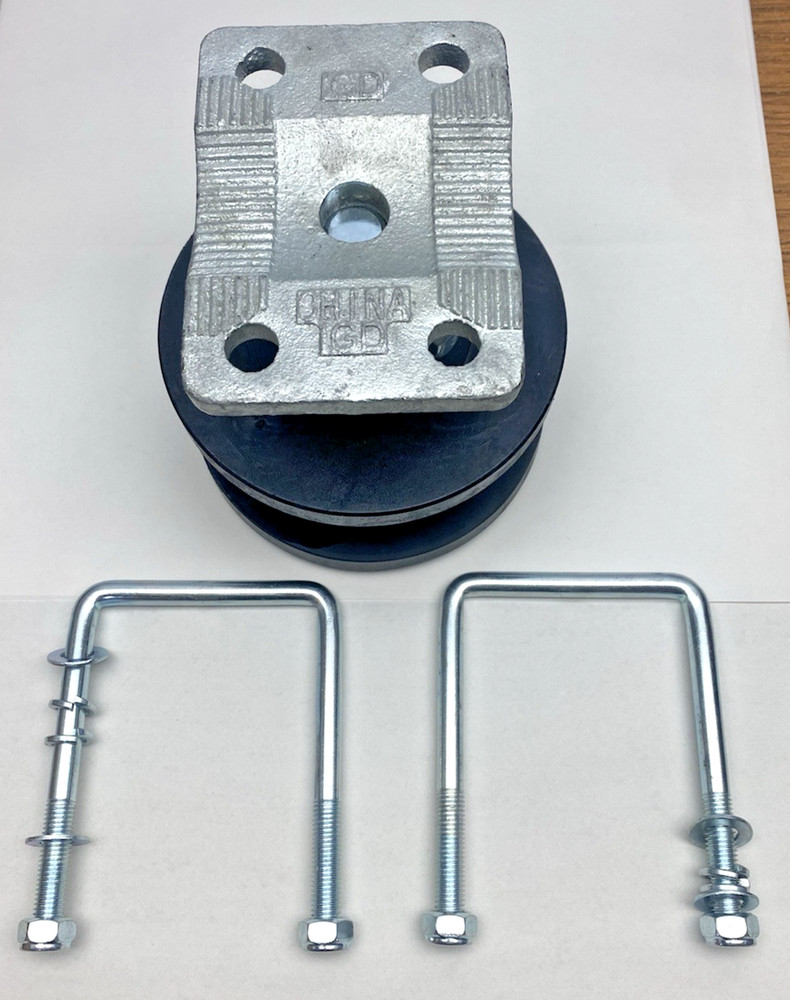 4" Square Post x 2" Square Gate Frame Nylon Cantilever Gate Roller