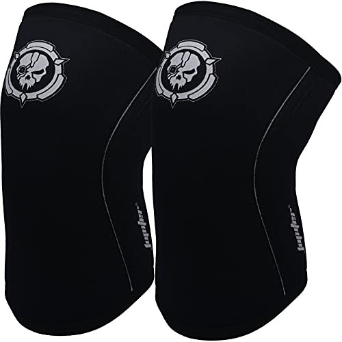 Knee Sleeves (1 Pair), 7mm Compression Knee Braces for Medium Black