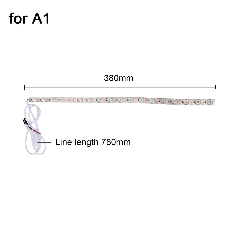 2PCS LED Light Strip for Bambu Lab A1 For 3D Printer with High Brightness