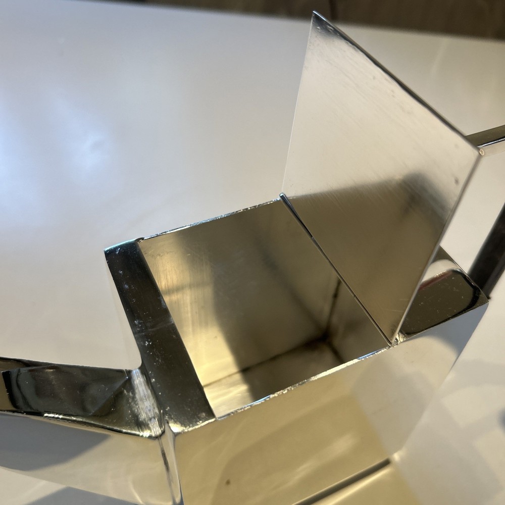 Silver Plated Art Deco Christopher Dresser Style Rectangular unusual Shape Rare