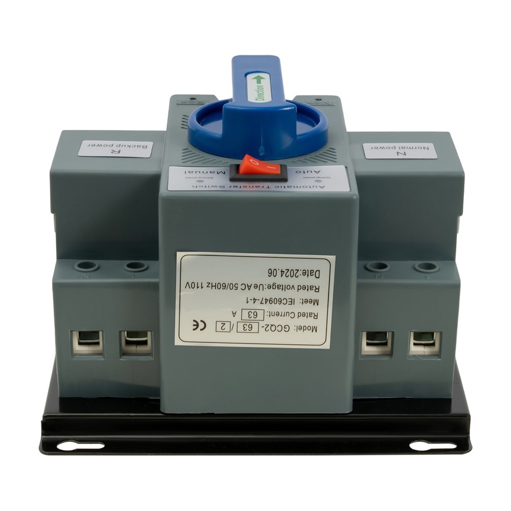 Automatic Transfer Switch 63A ATS Dual Power 2P for Generator Changeover Switch