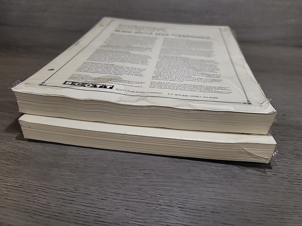 Scott International Supplement Notes #24A & 24B XXIV for Stamps Issued in 1988