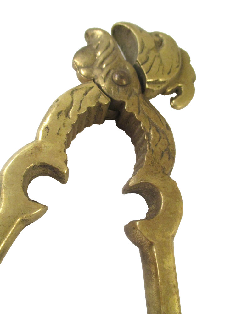 Vintage SOLID BRASS PARROT NUT CRACKER