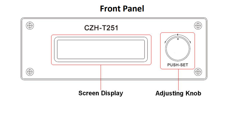 CZE-T251 FM transmitter stereo Professional broadcast adjustable 0-25W & Power
