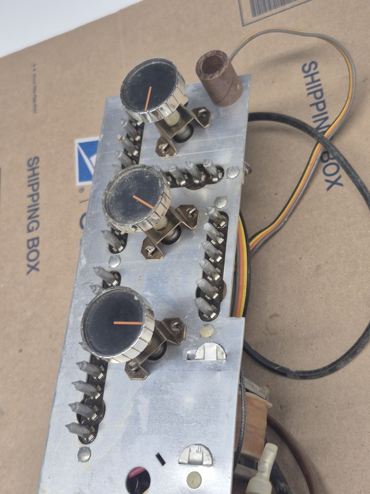 Vintage Amplifier Chassis With Knobs