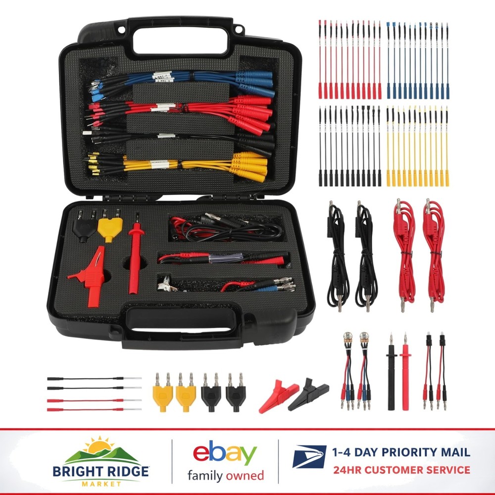 68PC  Leads Set for Automotive and Electronics Measurement with Storage Box