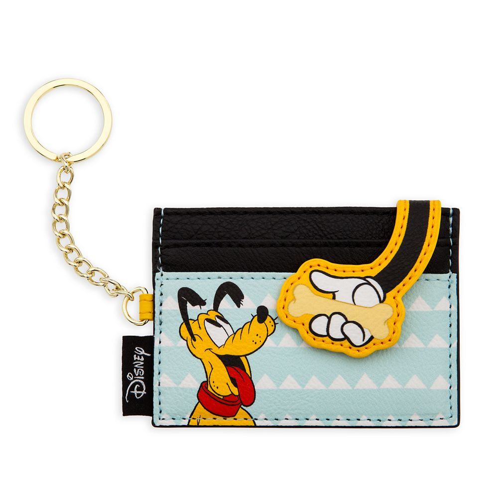 Disney Parks Pluto Slim Thin Card Wallet Keychain Clutch 2023 - NEW