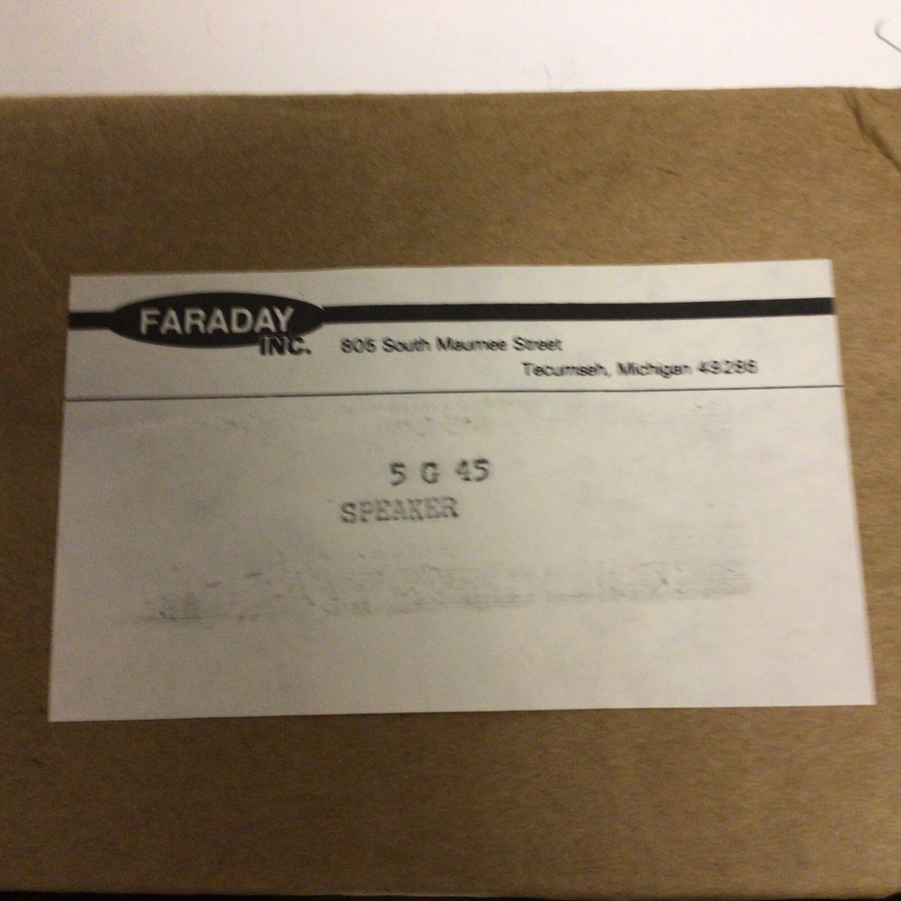 Faraday Speaker 5g45