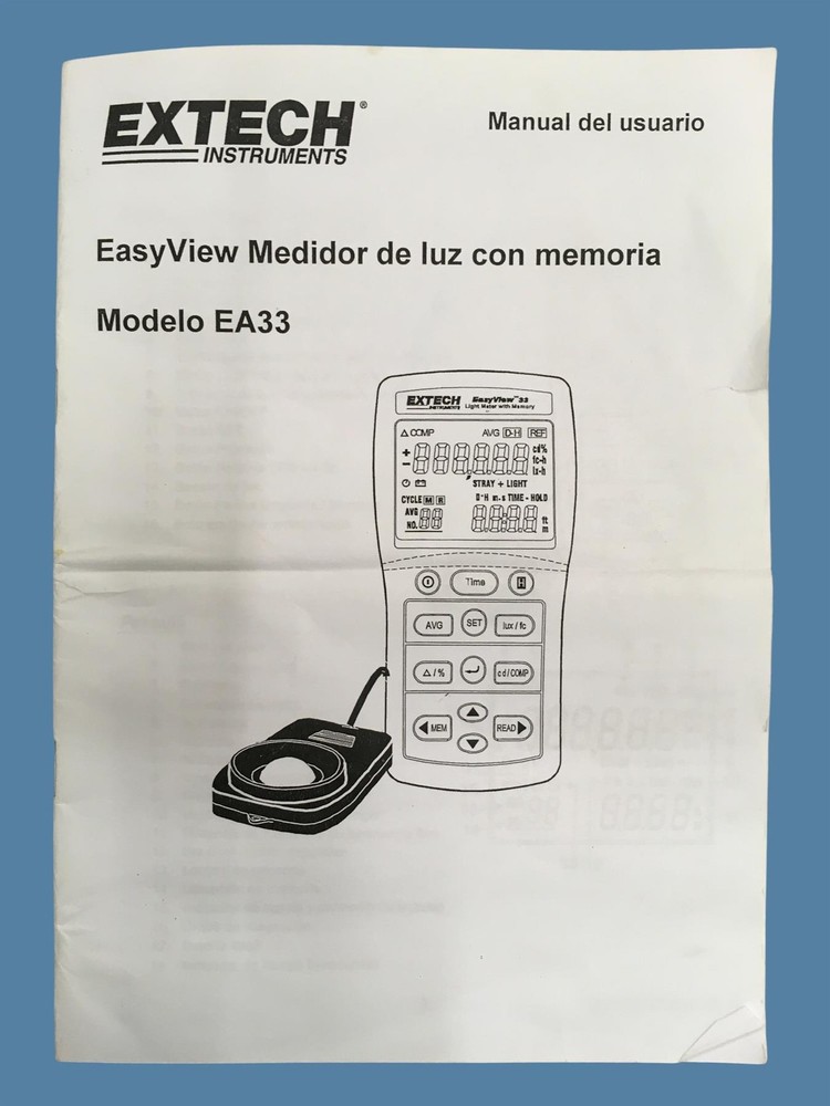 Extech EasyView 33 Light Meter with Memory (See Description)
