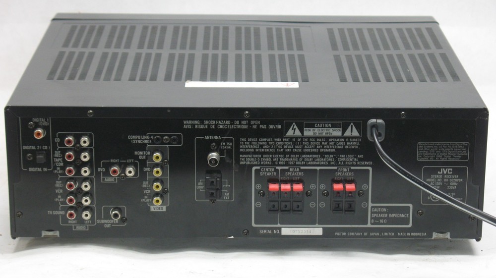 JVC RX-5020VBK Stereo Receiver - Tested