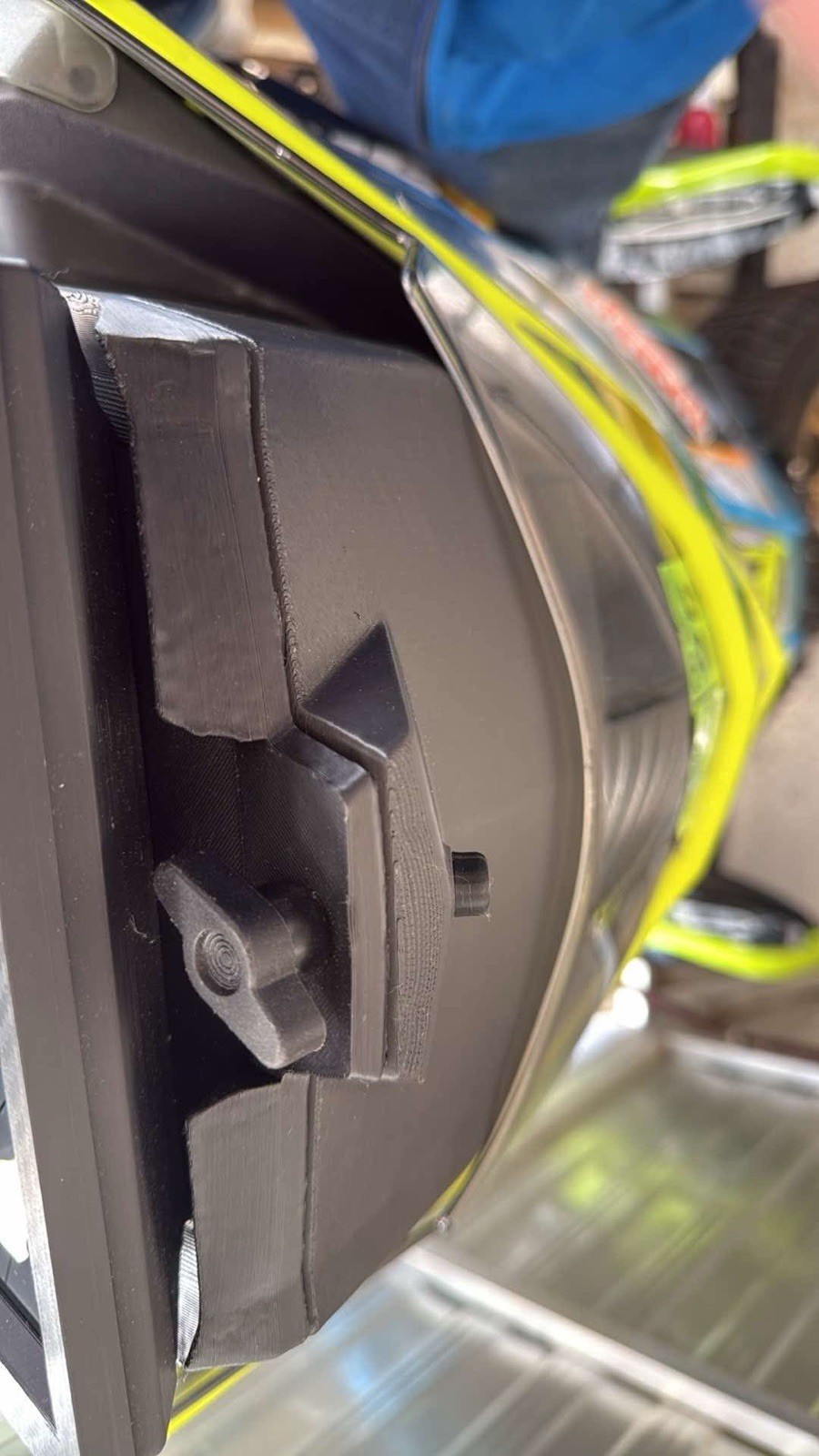 Ski-Doo XS XM Glovebox Extension 3d printed