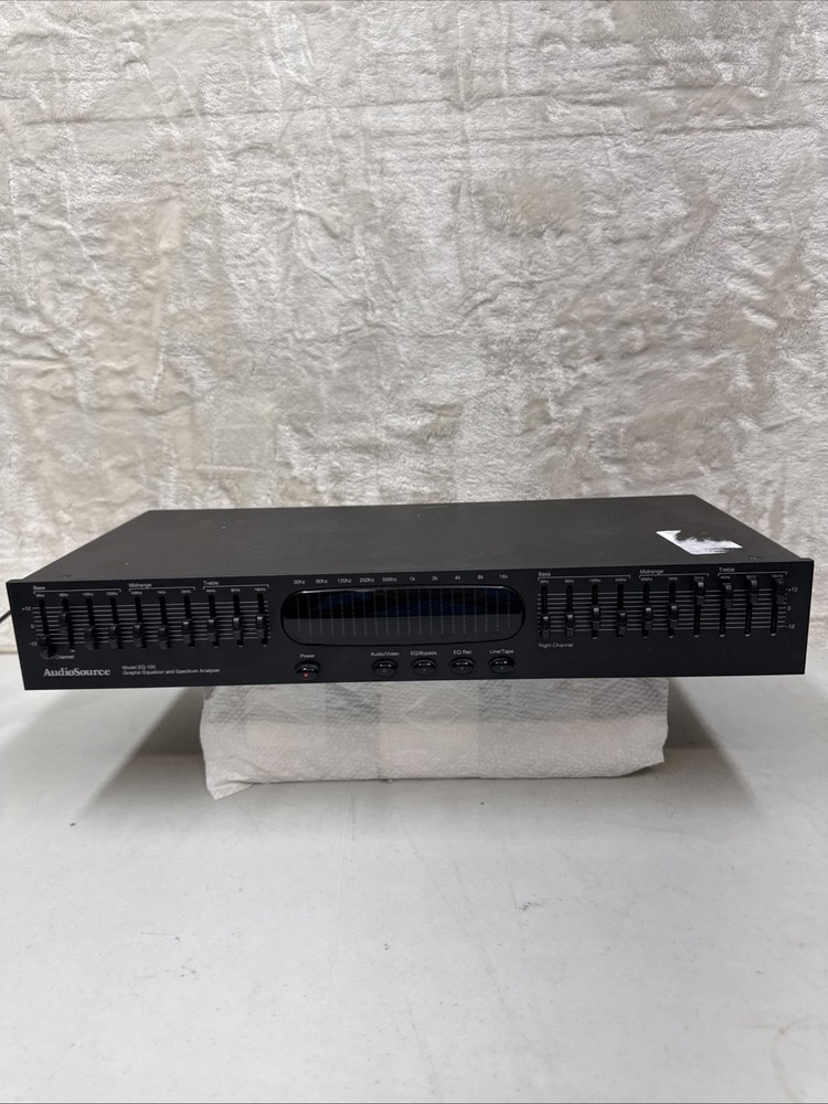 Audiosource EQ 100 Graphic Equalizer and Spectrum Analyzer UnTested