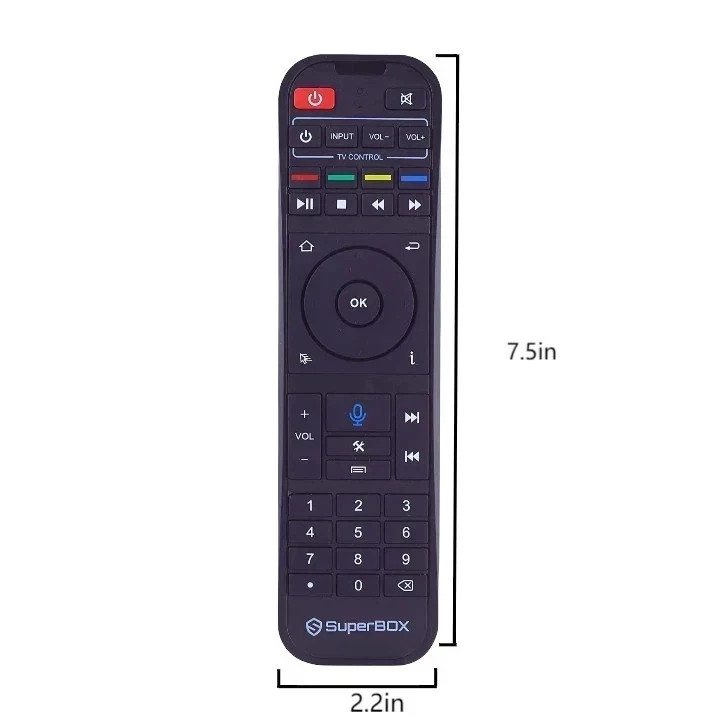 Original Superbox Backlit RC-200L Remote - Voice Command - Bluetooth - Inferred