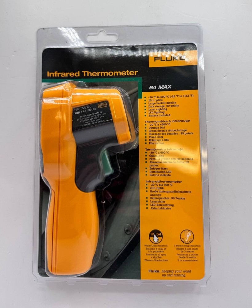 Fluke 64 MAX - Mini Infrared Thermometer with Data Logging