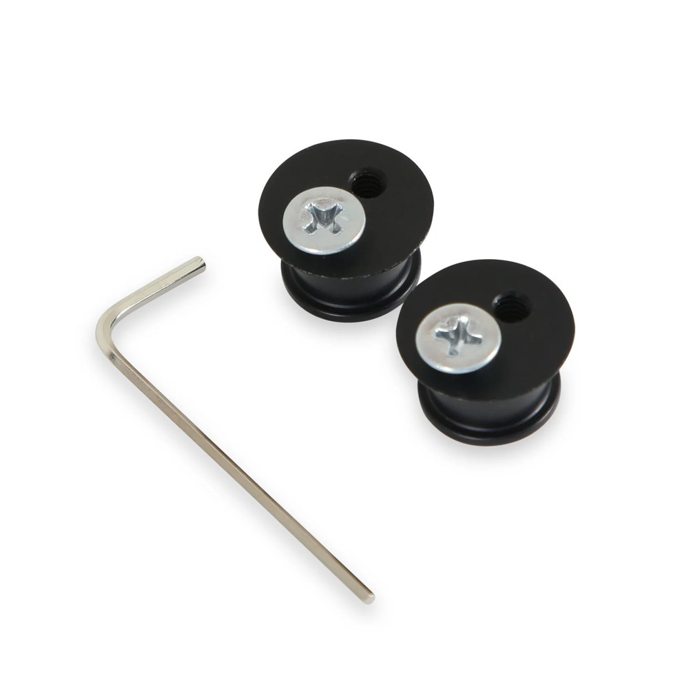 Simpson Racing 98024BK Locking Tearoff Post Set - Black - Pair